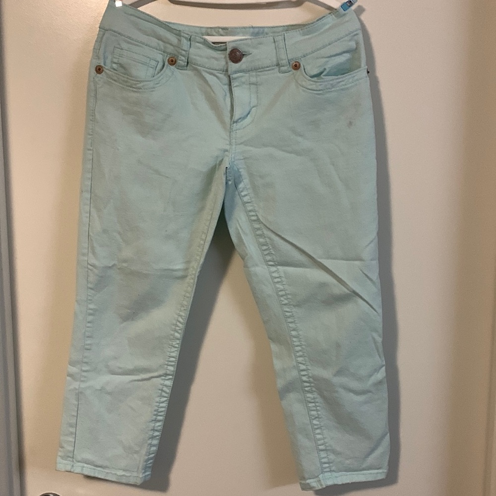 Seven 7 powder blue blue capri pants size 10